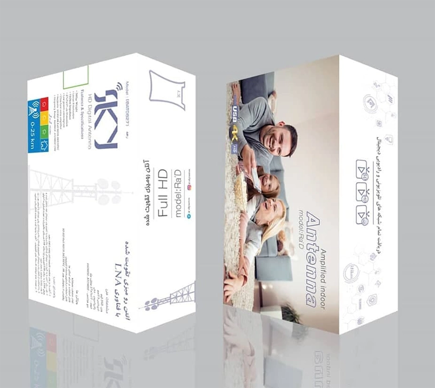 طراحی جعبه محصول – شرکت SKY